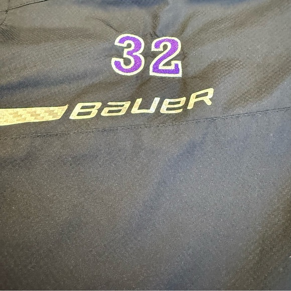 Bauer Charcoal and Light Gray Brahmas Hockey Jacket Size Large - Picture 6 of 6